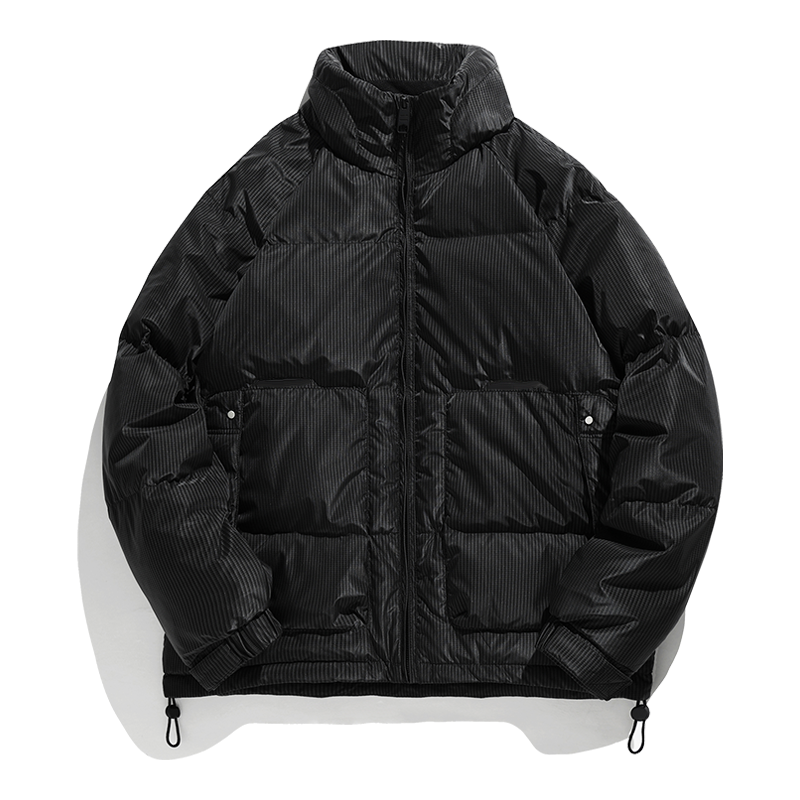 Drop Shoulder Zip Down Jacket