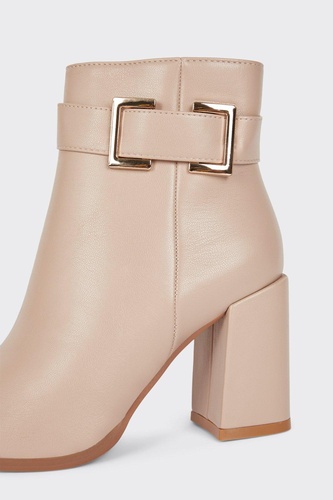 Alto Buckle Detail zip Up Ankle Boots