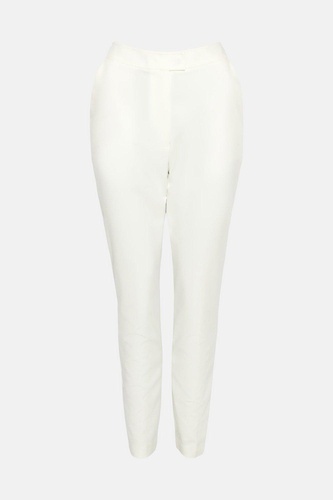 Petite Cotton Sateen Slim Leg Trouser