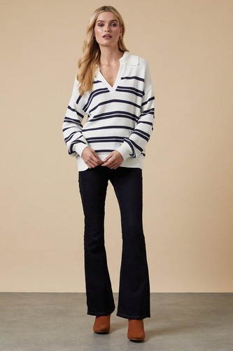 Striped Collar Jumper