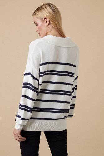 Striped Collar Jumper