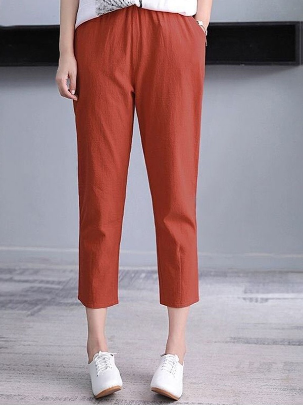 Loose Cotton And Linen Casual Pants