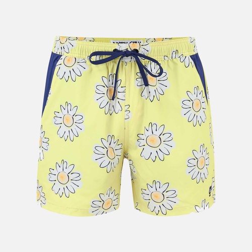 Daisies Waterproof Pocket Swim Shorts