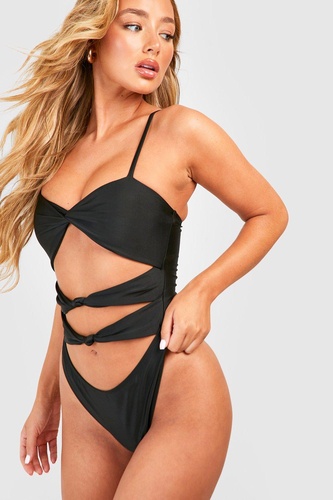 Cut Out Knot Detail Swimsuit