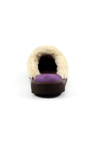 Otto Faux Fur Trim Suede Slippers