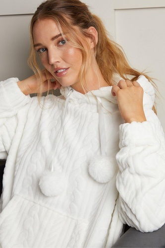 Sweetiepie Oversized Teddy Fleece Lounge Hoodie