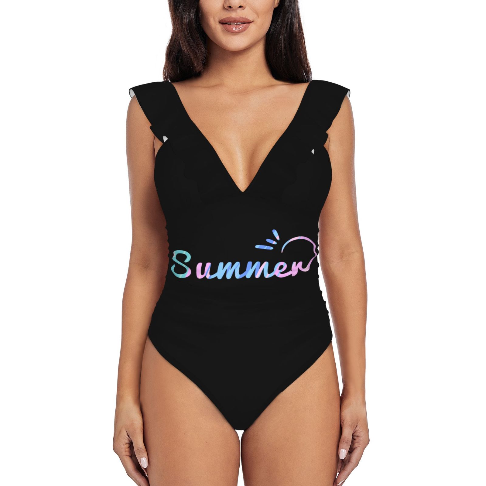 Women's Ruffle One Piece Swimsuit