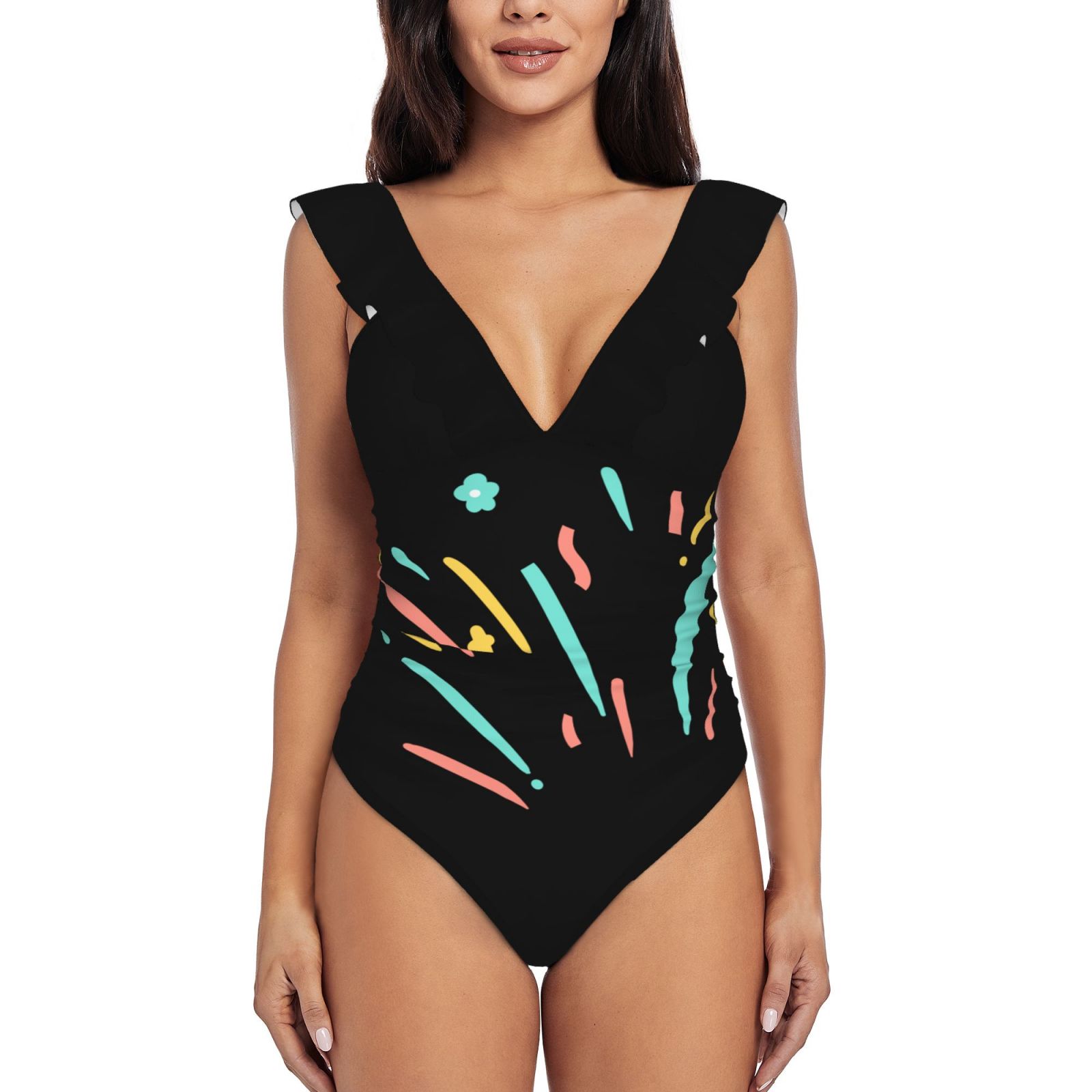 Women's Ruffle One Piece Swimsuit