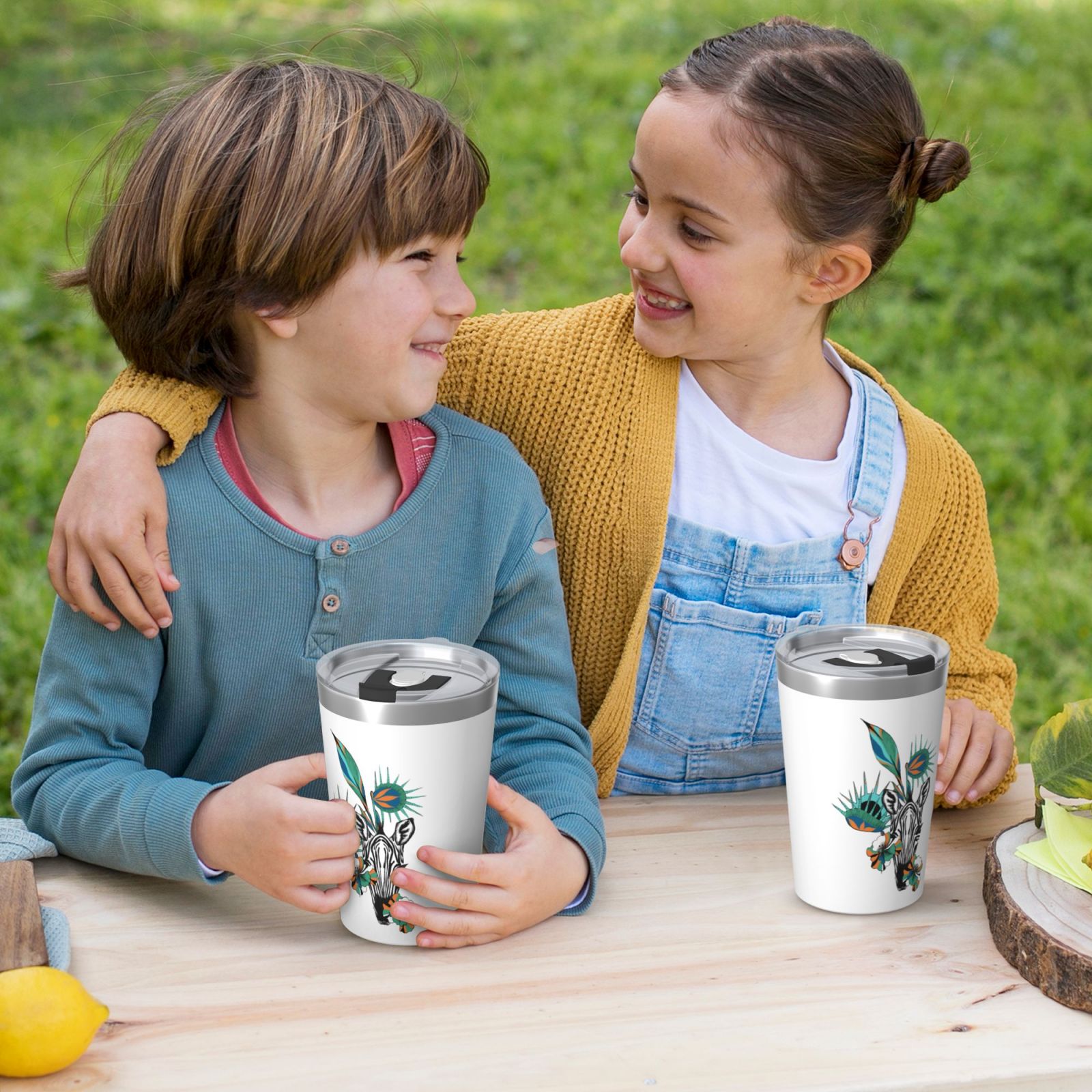 12OZ Thermos With Conical Straw