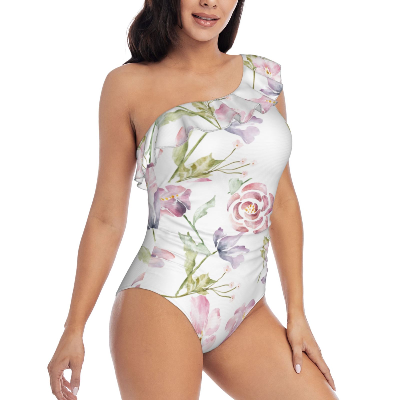 Rose Print Swimsuit