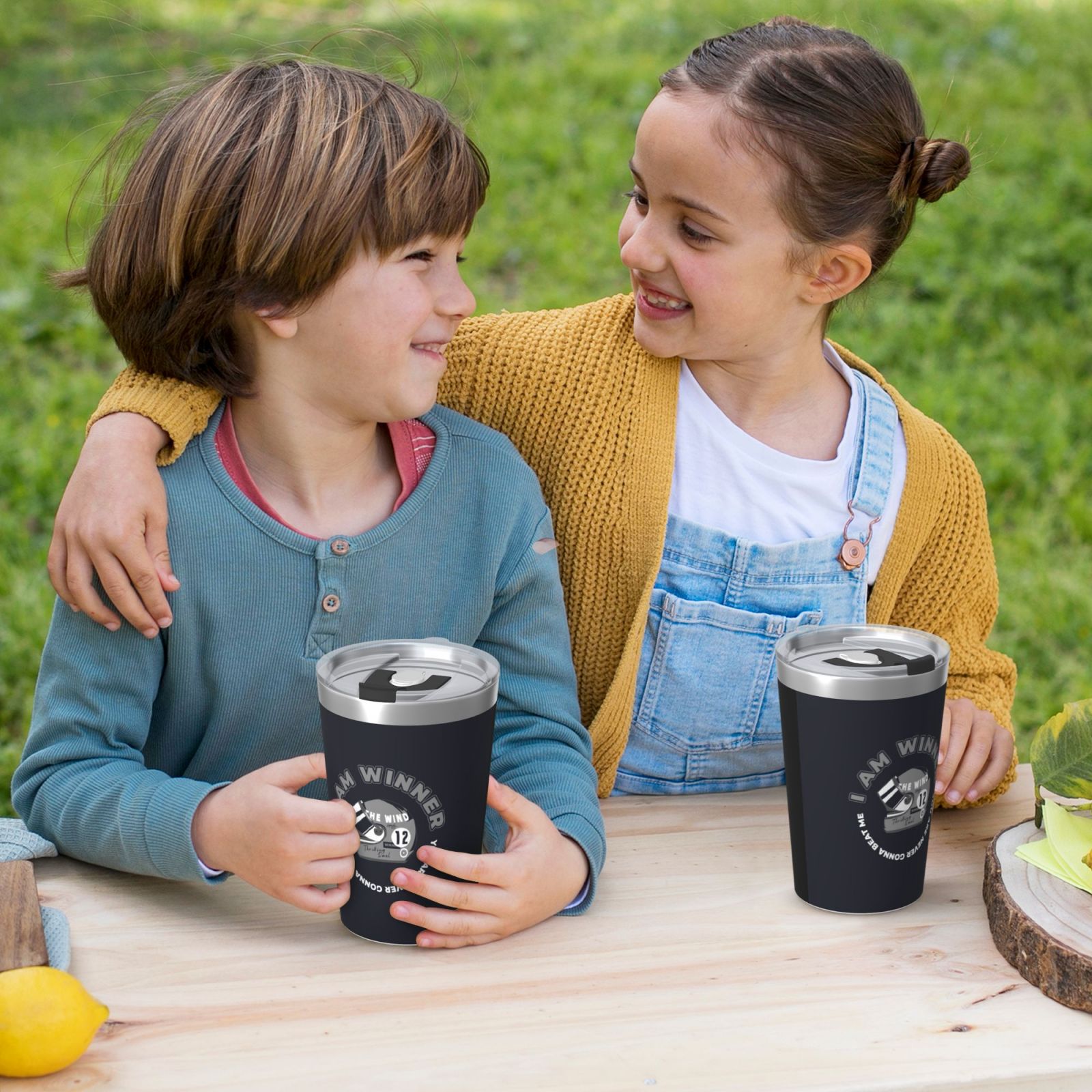 12OZ Thermos With Conical Straw