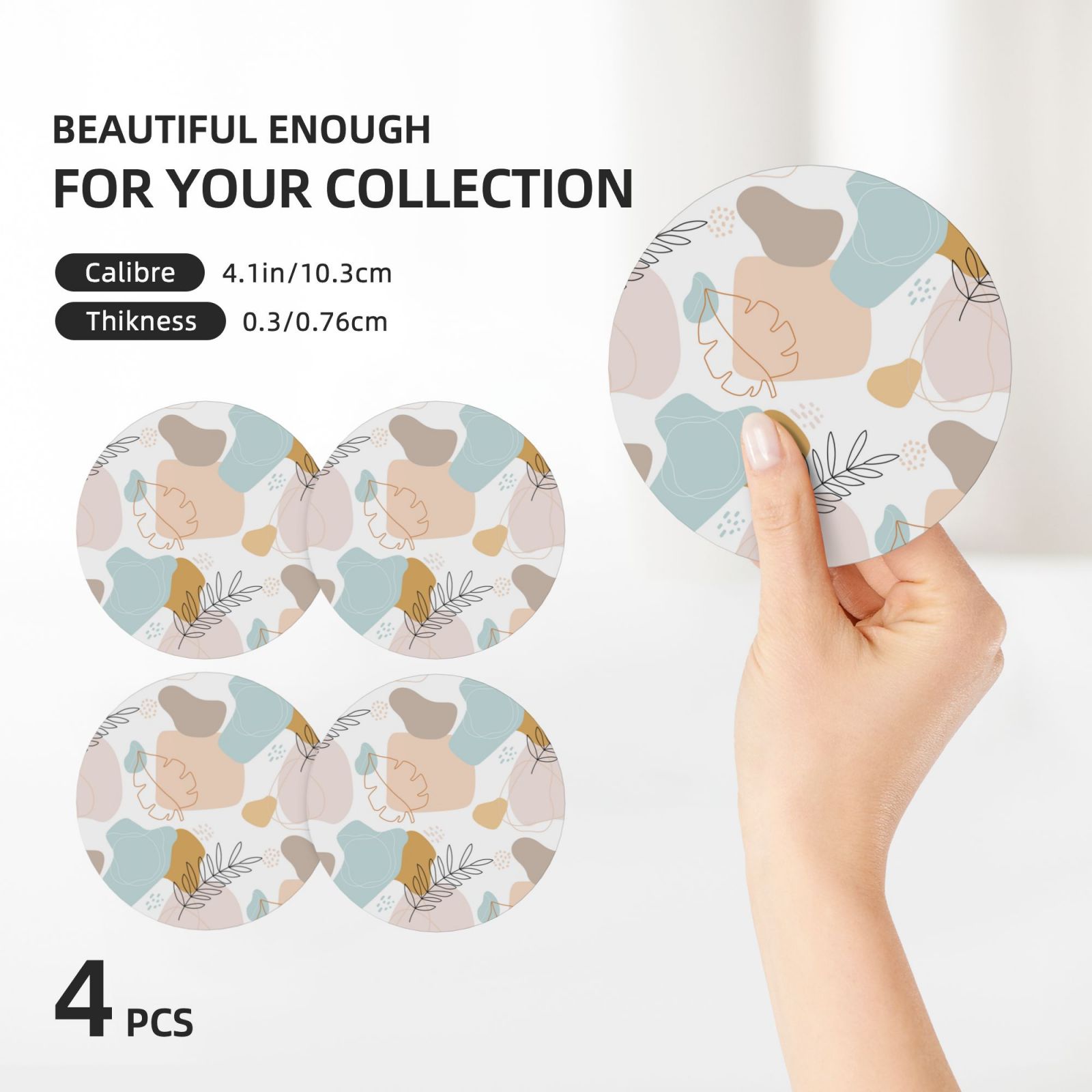 Ceramic Coaster Set Of 4