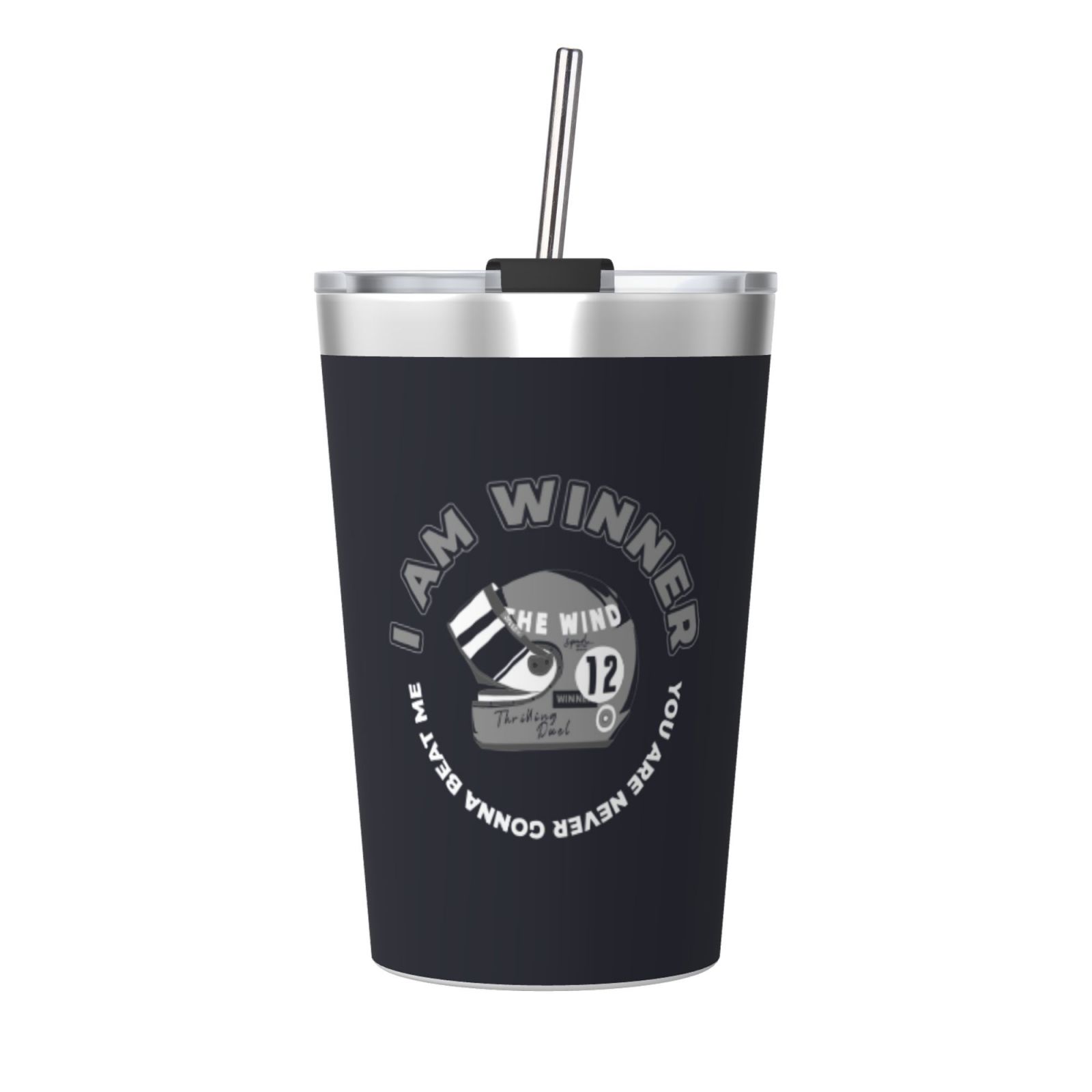 12OZ Thermos With Conical Straw