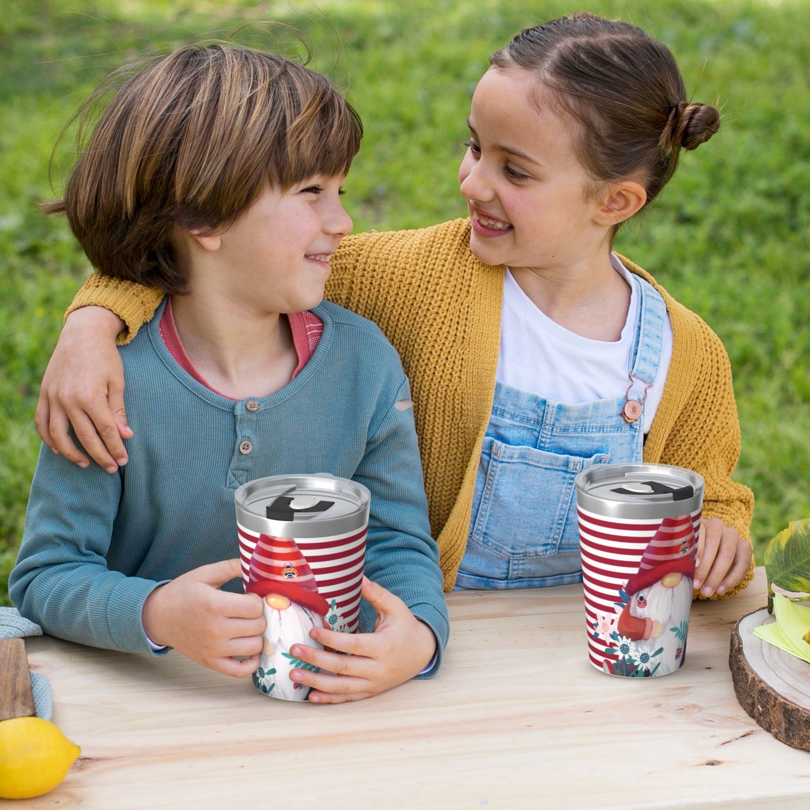 12OZ Thermos With Conical Straw