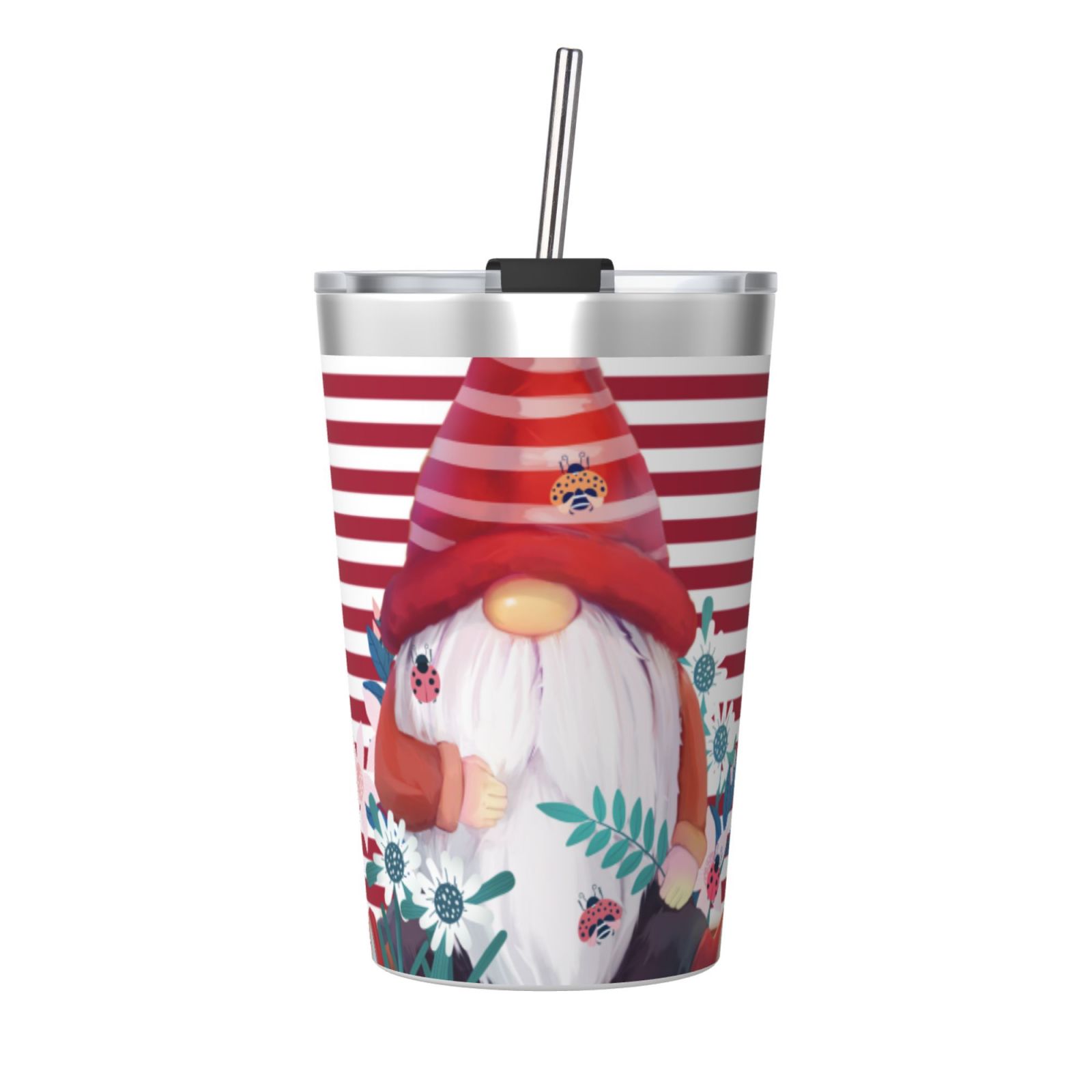 12OZ Thermos With Conical Straw