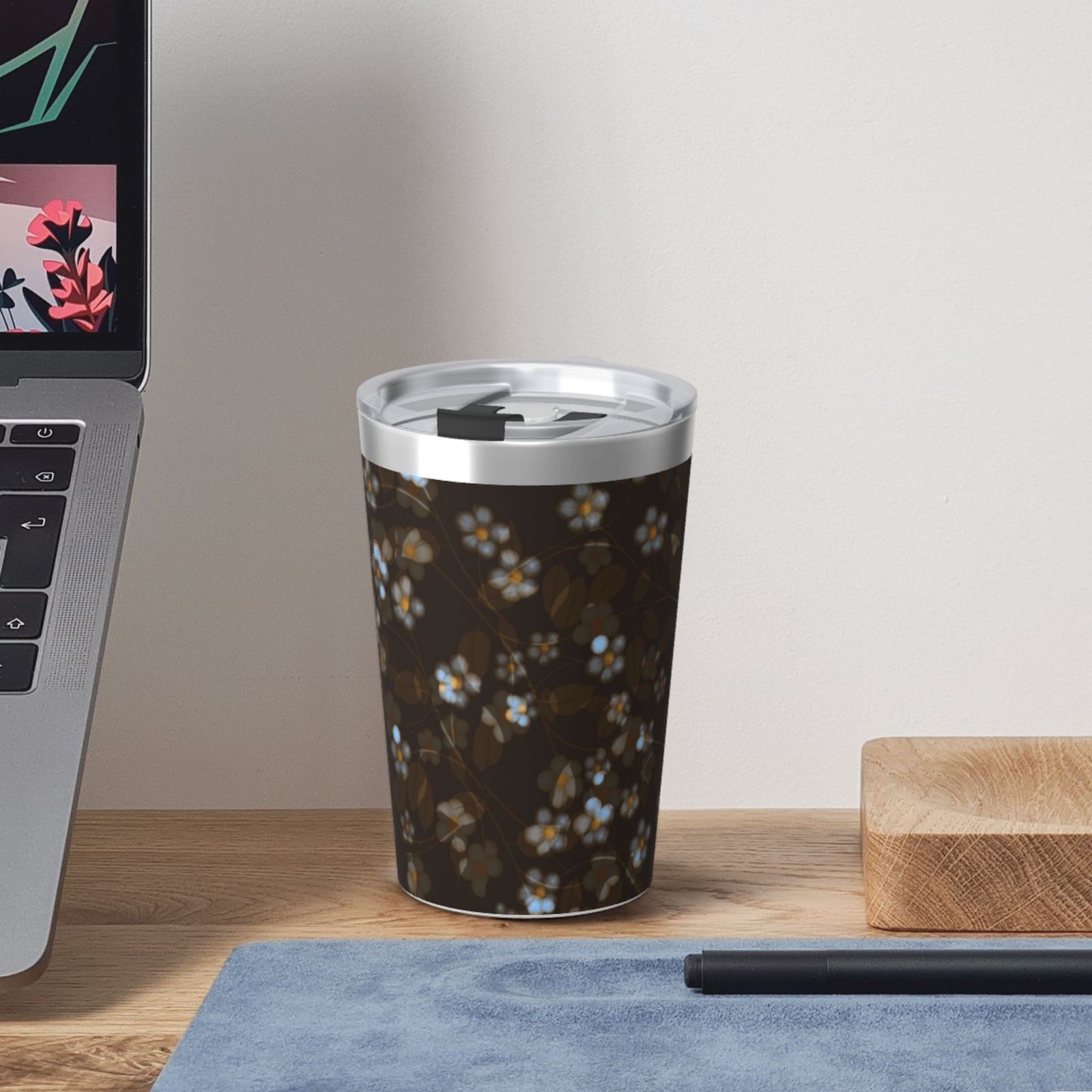 12OZ Thermos With Conical Straw