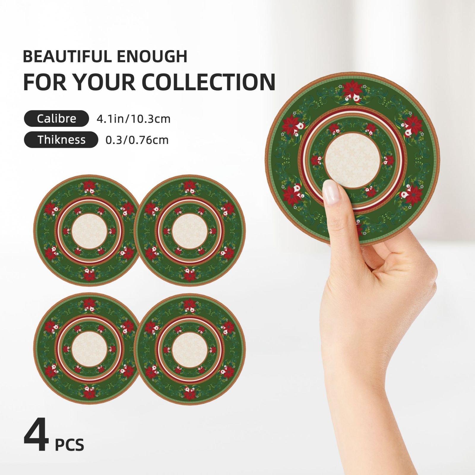 Ceramic Coaster Set Of 4