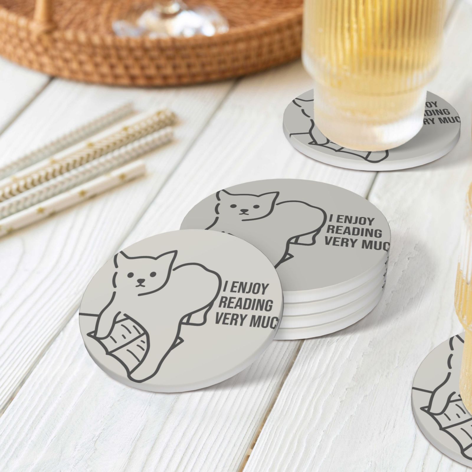 Ceramic Coaster Set Of 4