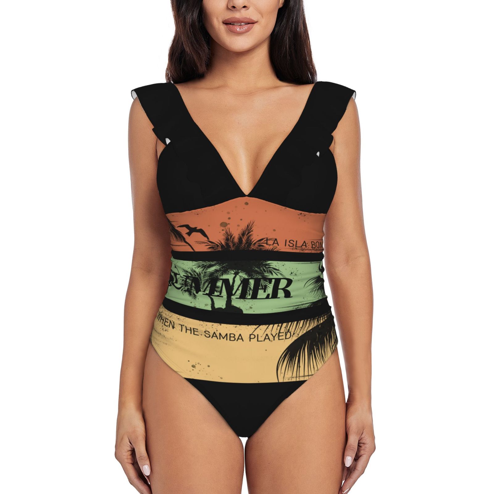 Women's Ruffle One Piece Swimsuit