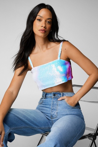 Sequin Crop Top Co ord