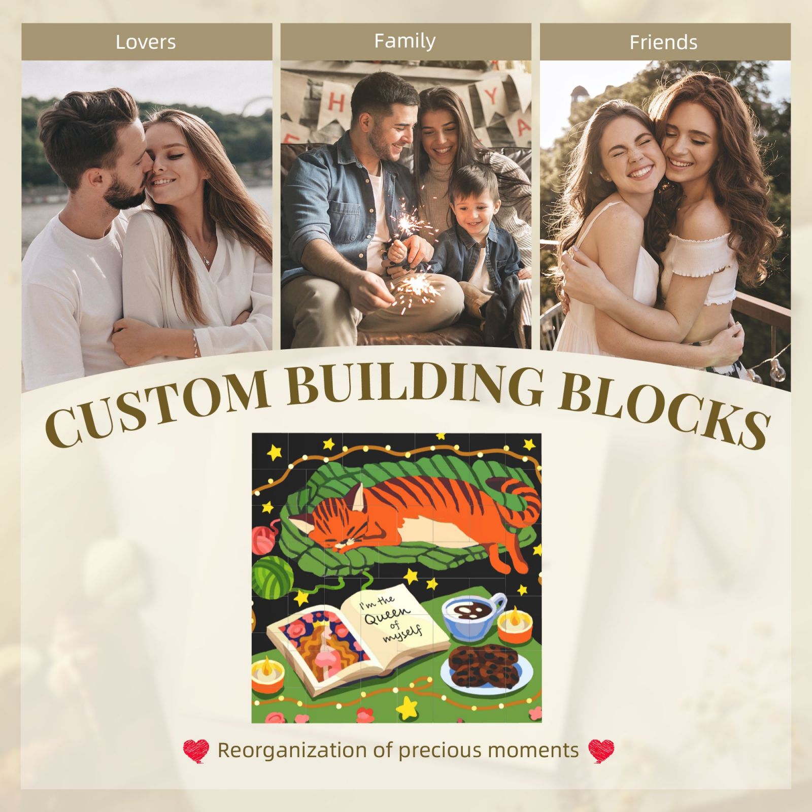 Building Brick Block Puzzle Square Shaped