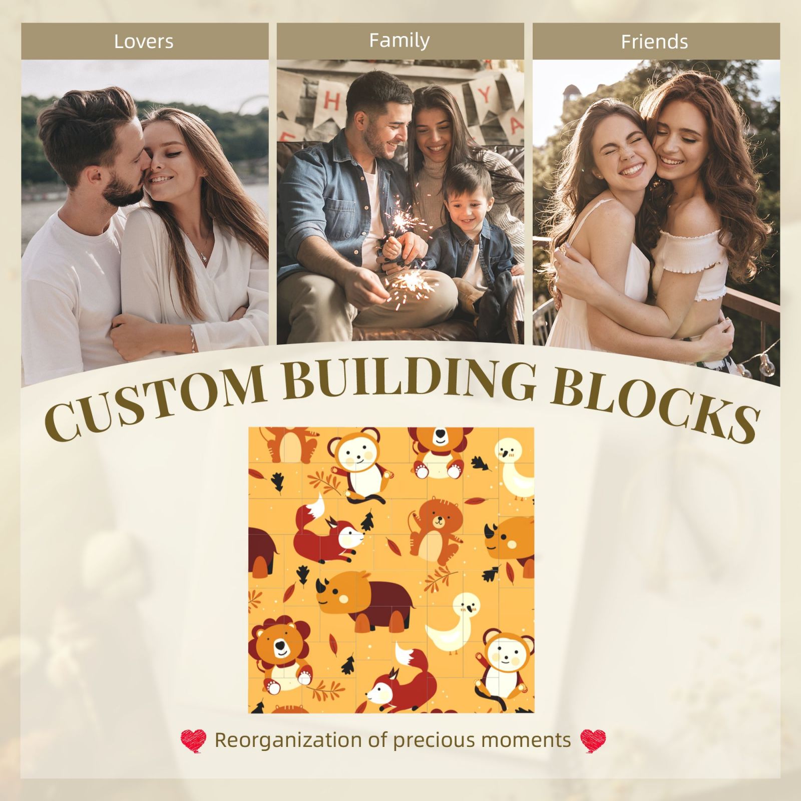 Building Brick Block Puzzle Square Shaped