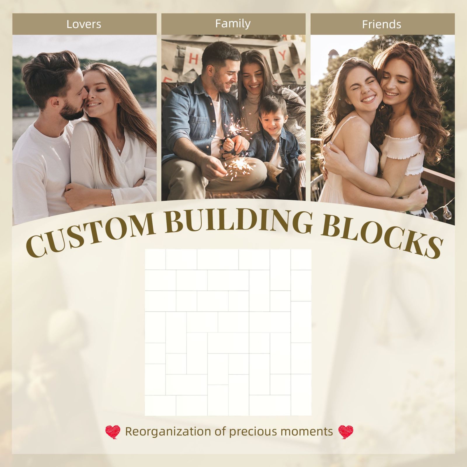 Building Brick Block Puzzle Square Shaped