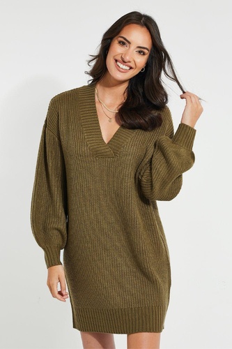 Adeline V Neck Knit Dress