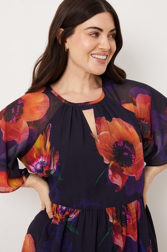 Curve Digital Bloom Dress