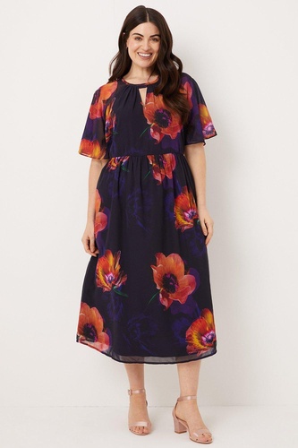 Curve Digital Bloom Dress