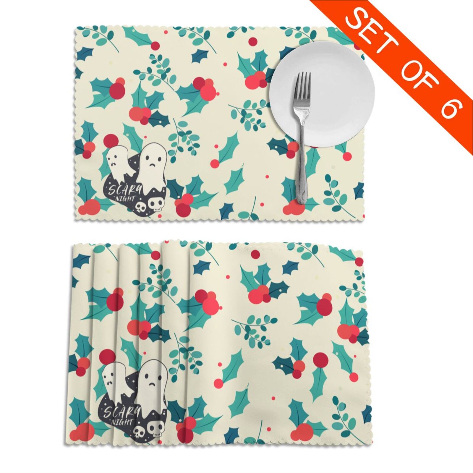 Placemats For Dining Table Set Of 6