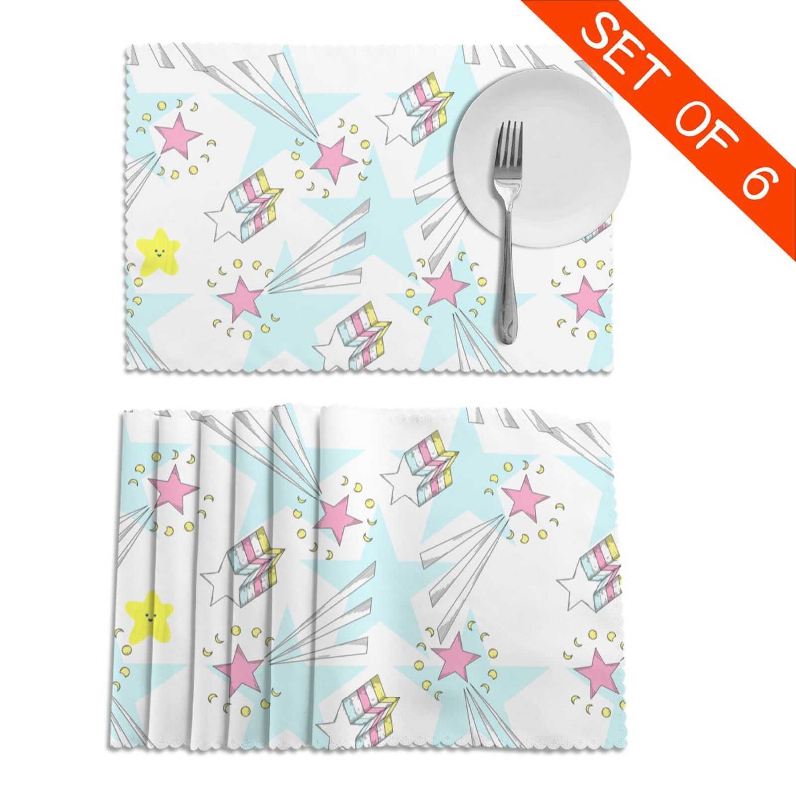 Placemats For Dining Table Set Of 6