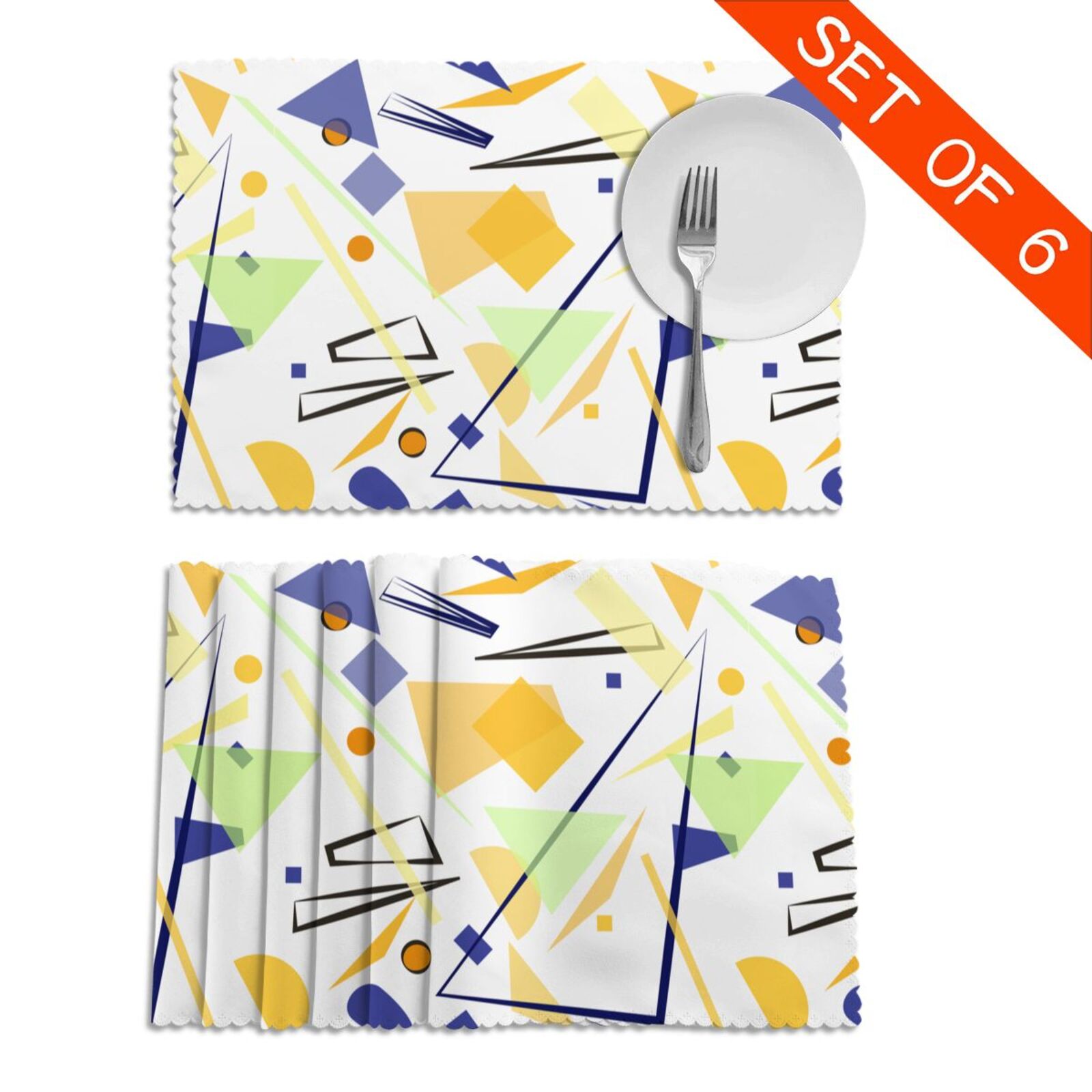 Placemats For Dining Table Set Of 6