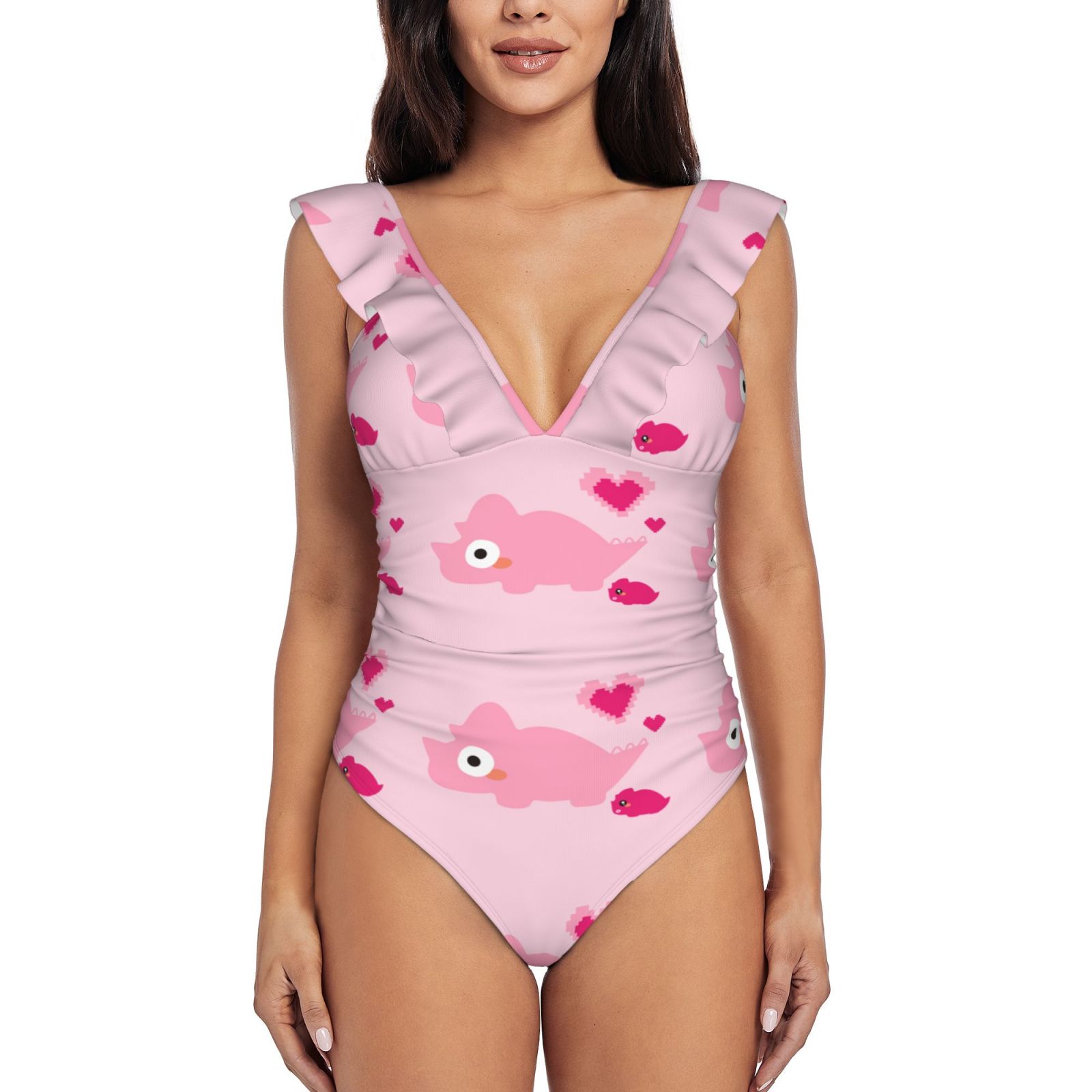 Women's Ruffle One Piece Swimsuit