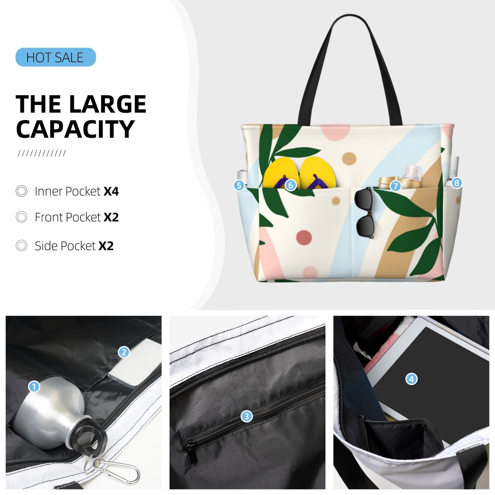 Large Capacity Beach Travel Bag