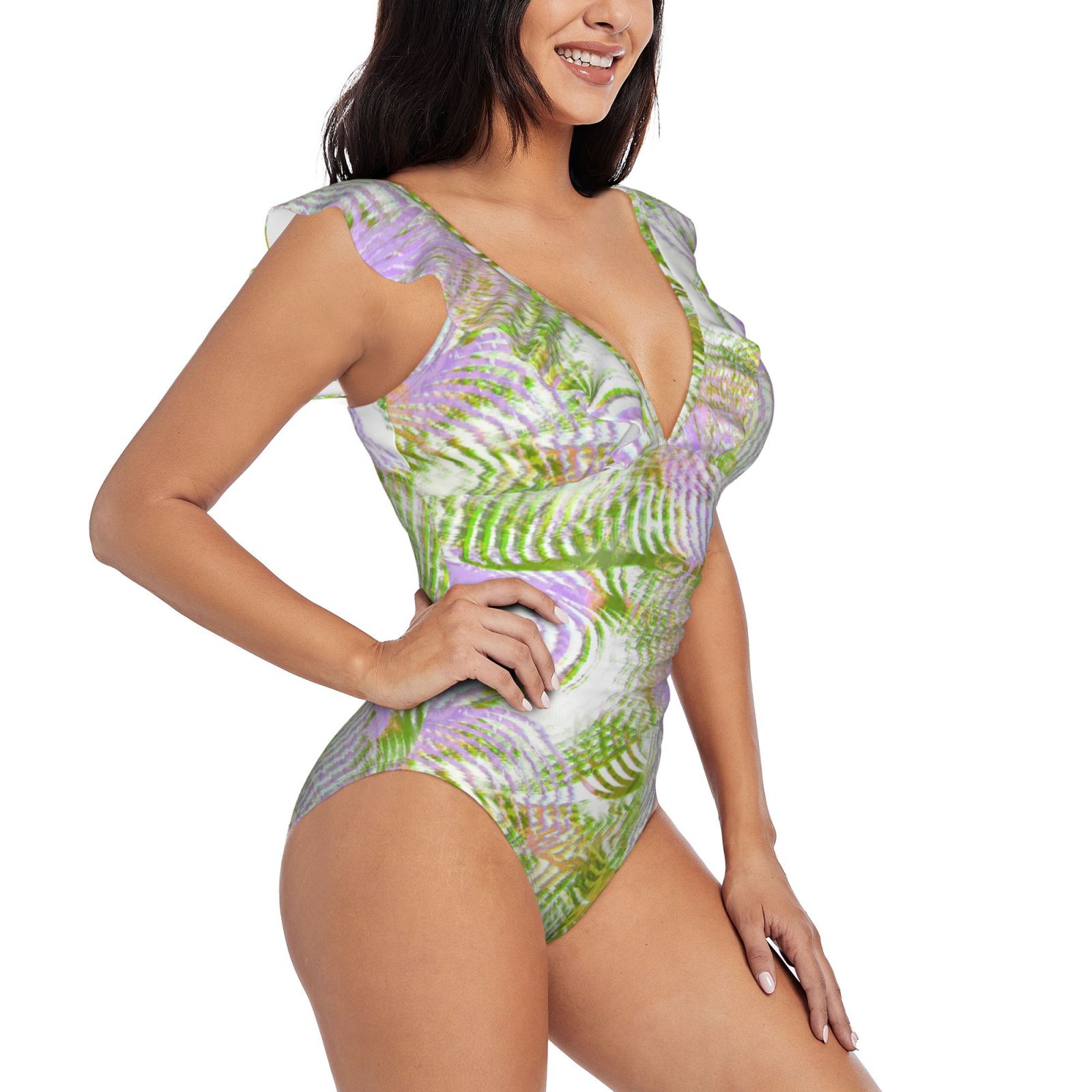 Women's Ruffle One Piece Swimsuit