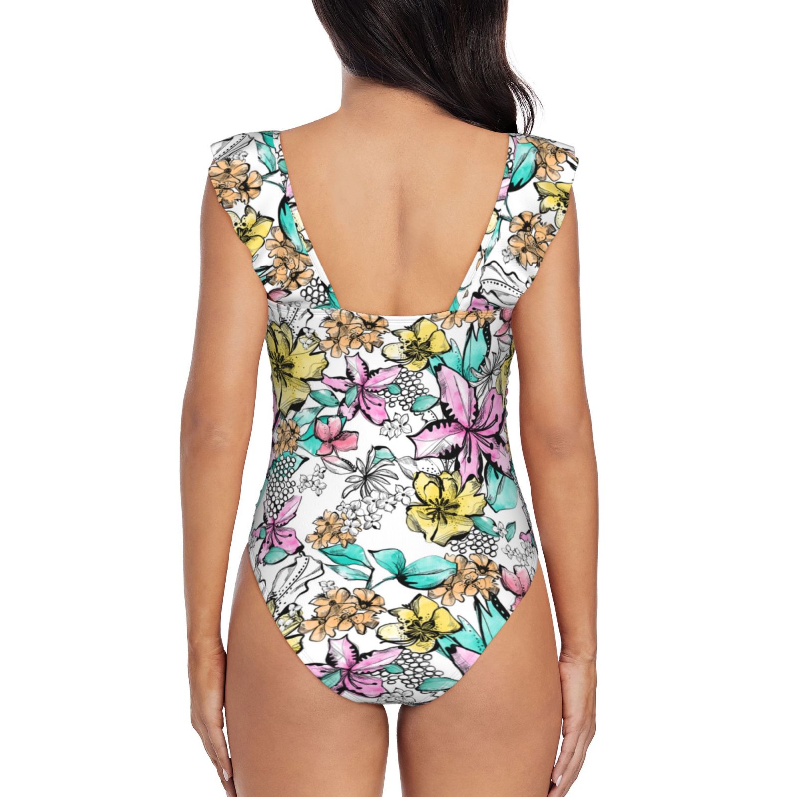 Women's Ruffle One Piece Swimsuit