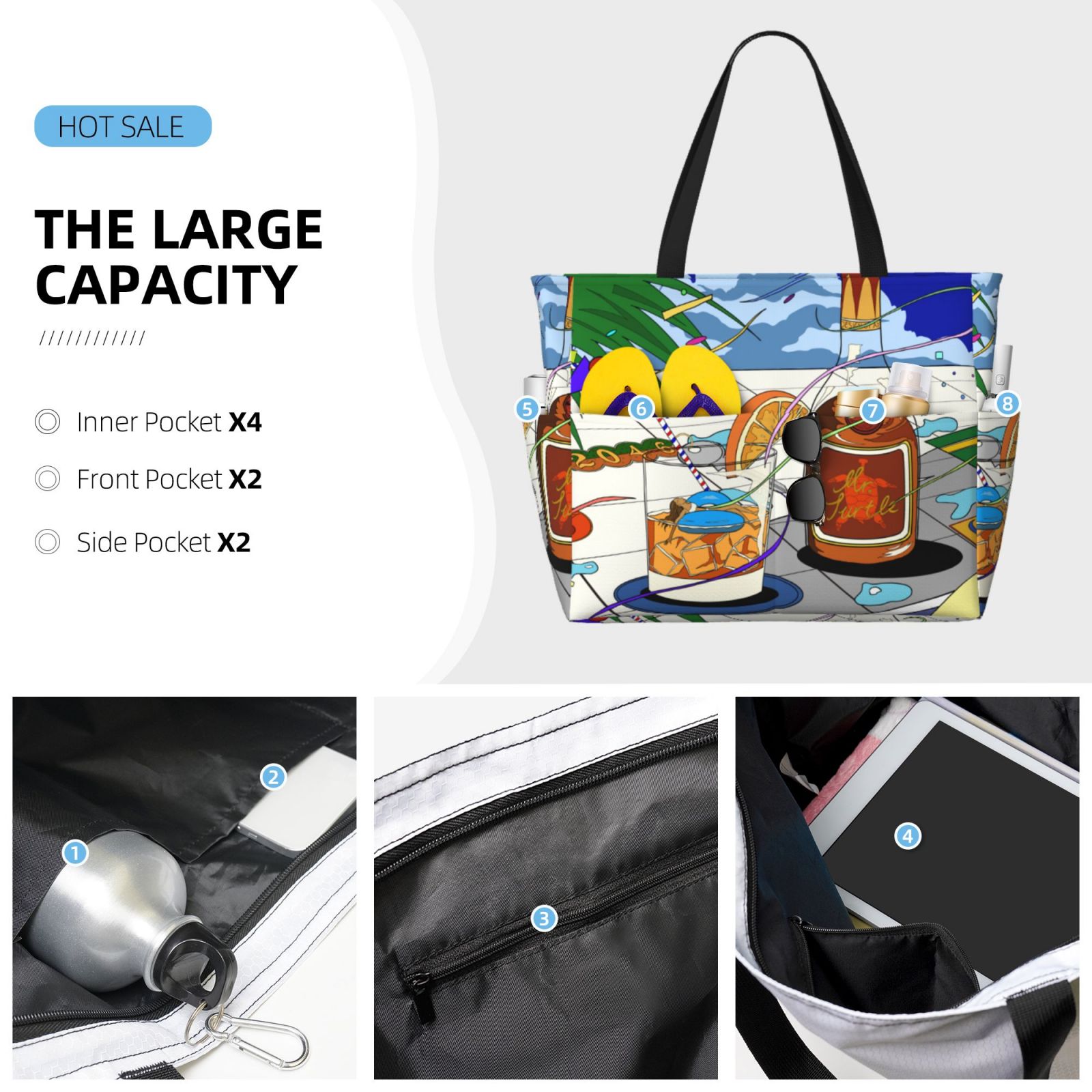 Large Capacity Beach Travel Bag