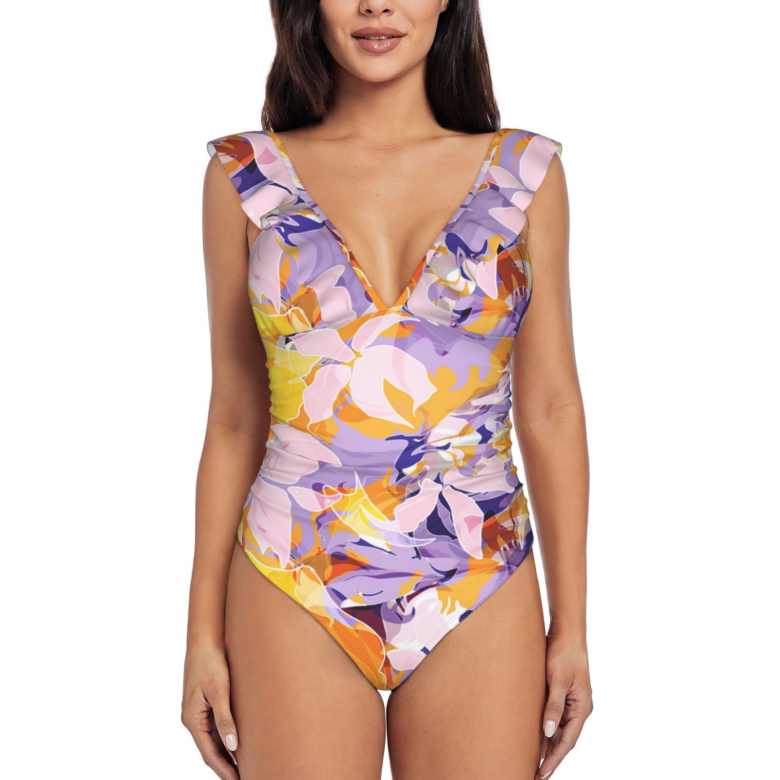 Women's Ruffle One Piece Swimsuit