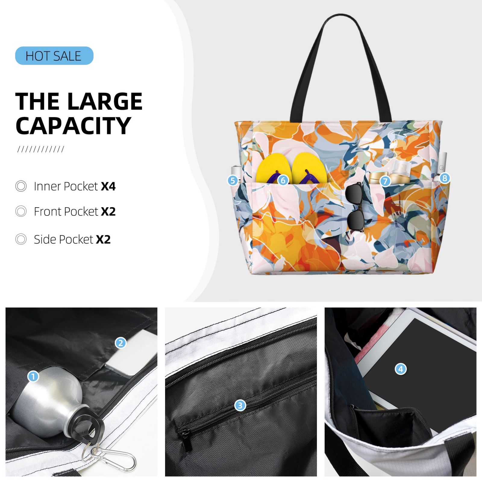 Large Capacity Beach Travel Bag