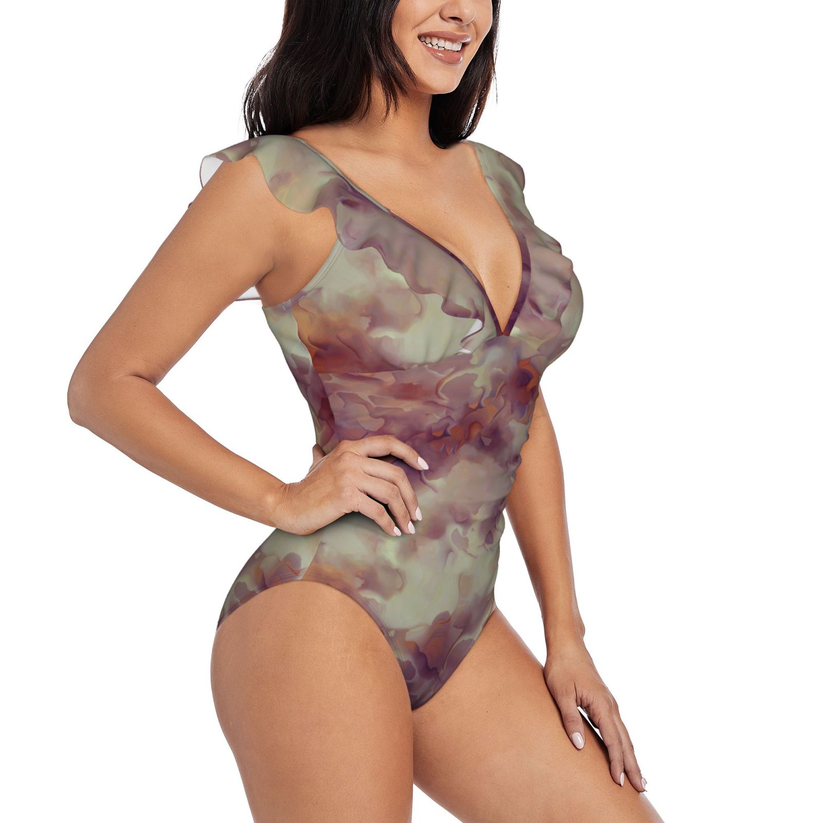 Women's Ruffle One Piece Swimsuit