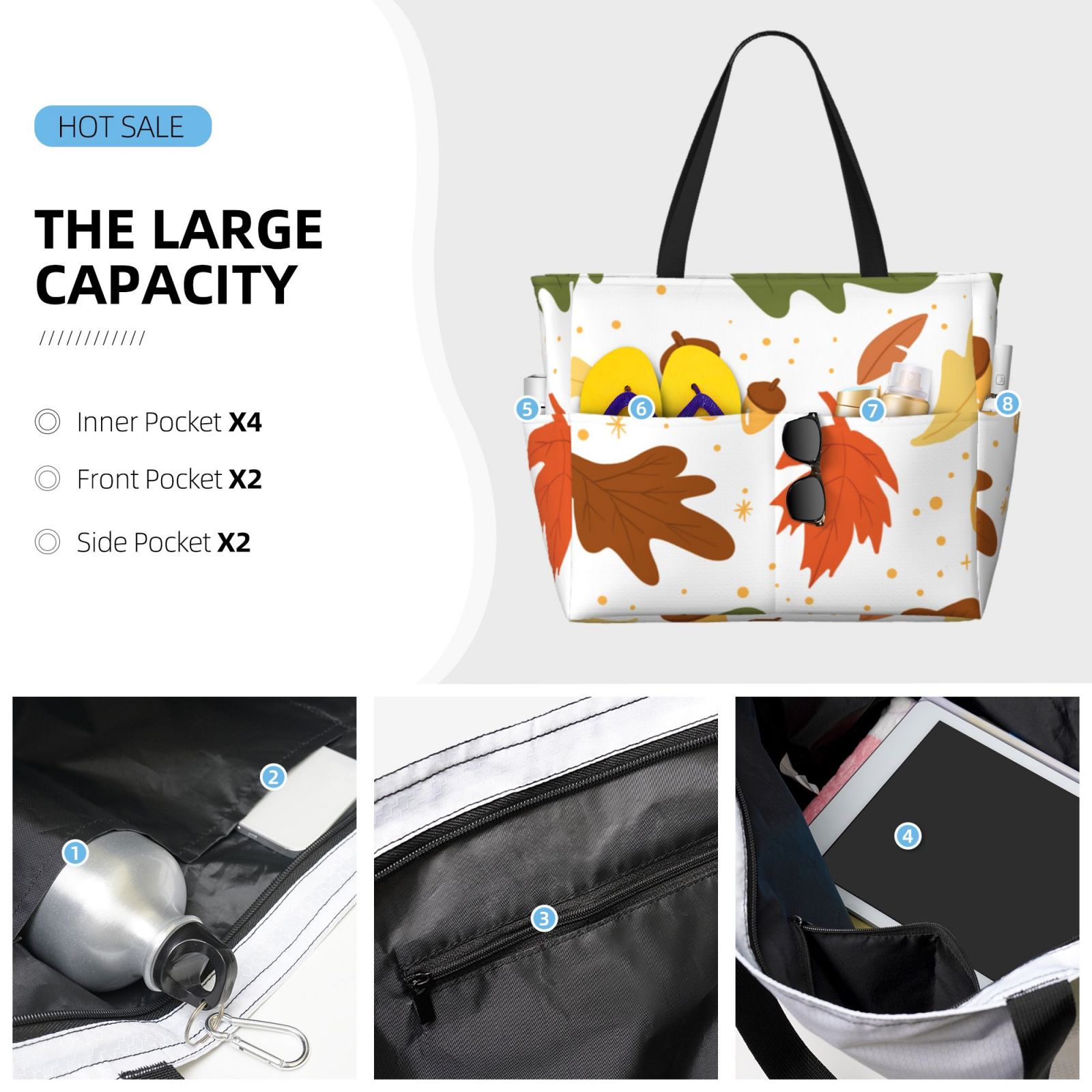 Large Capacity Beach Travel Bag