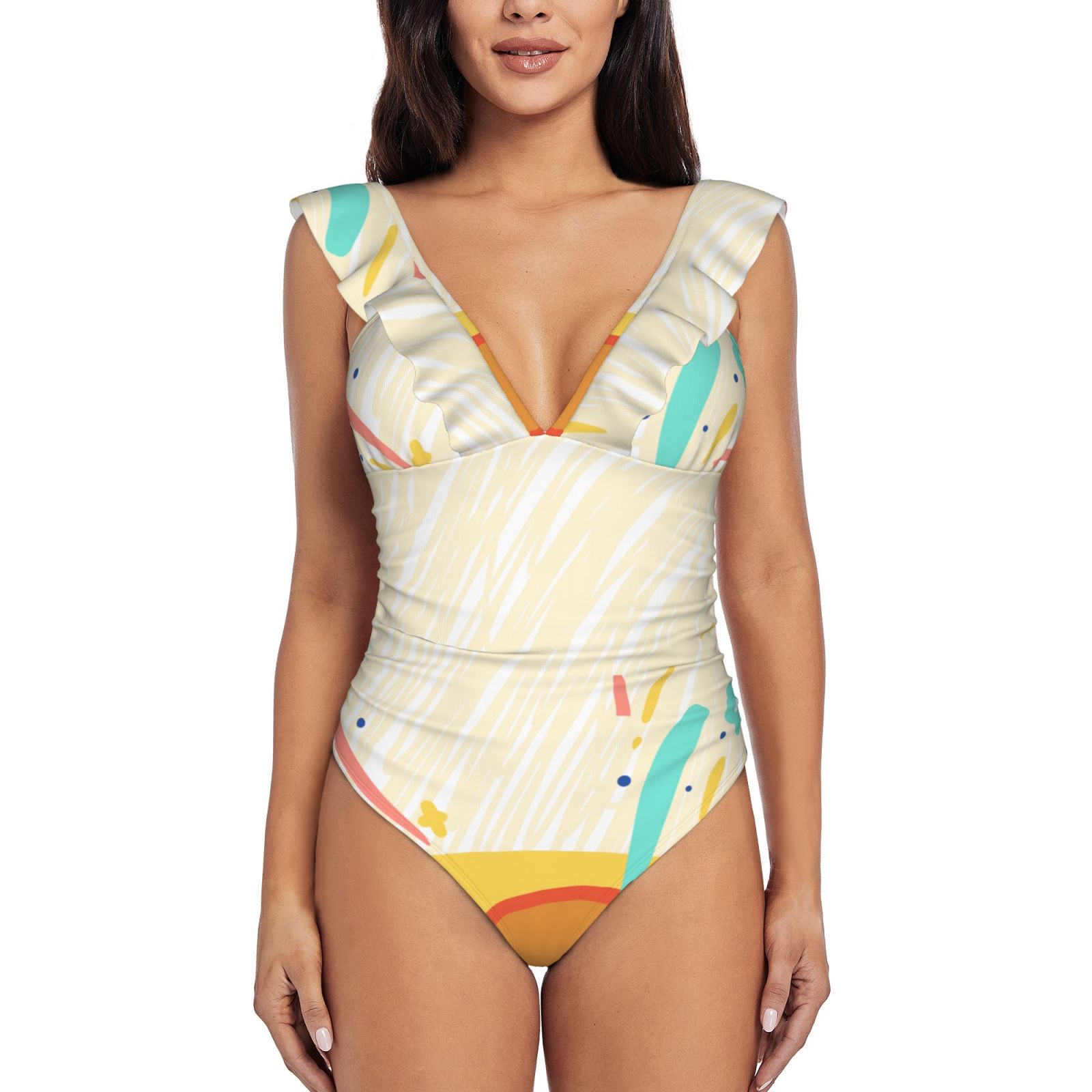 Women's Ruffle One Piece Swimsuit