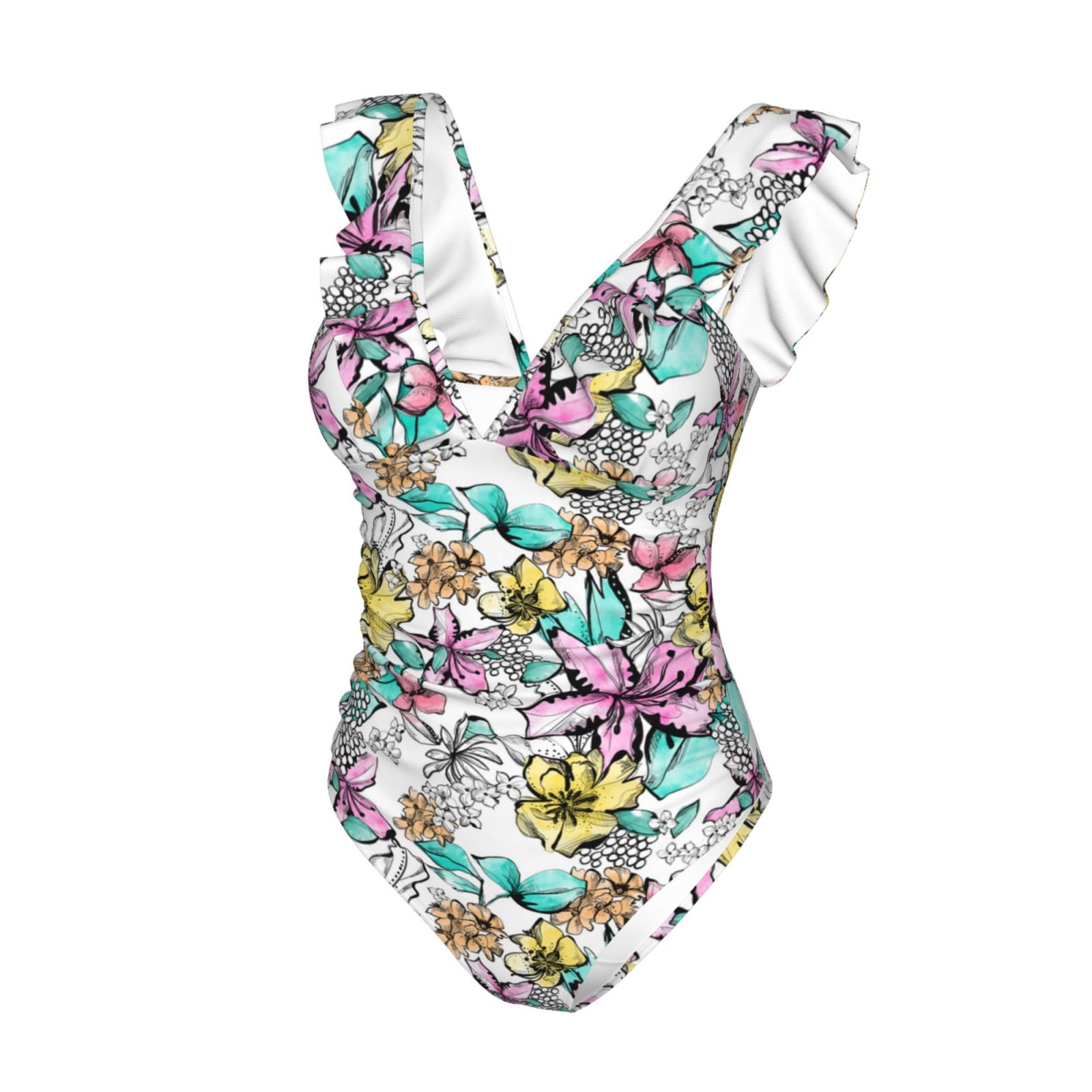 Women's Ruffle One Piece Swimsuit