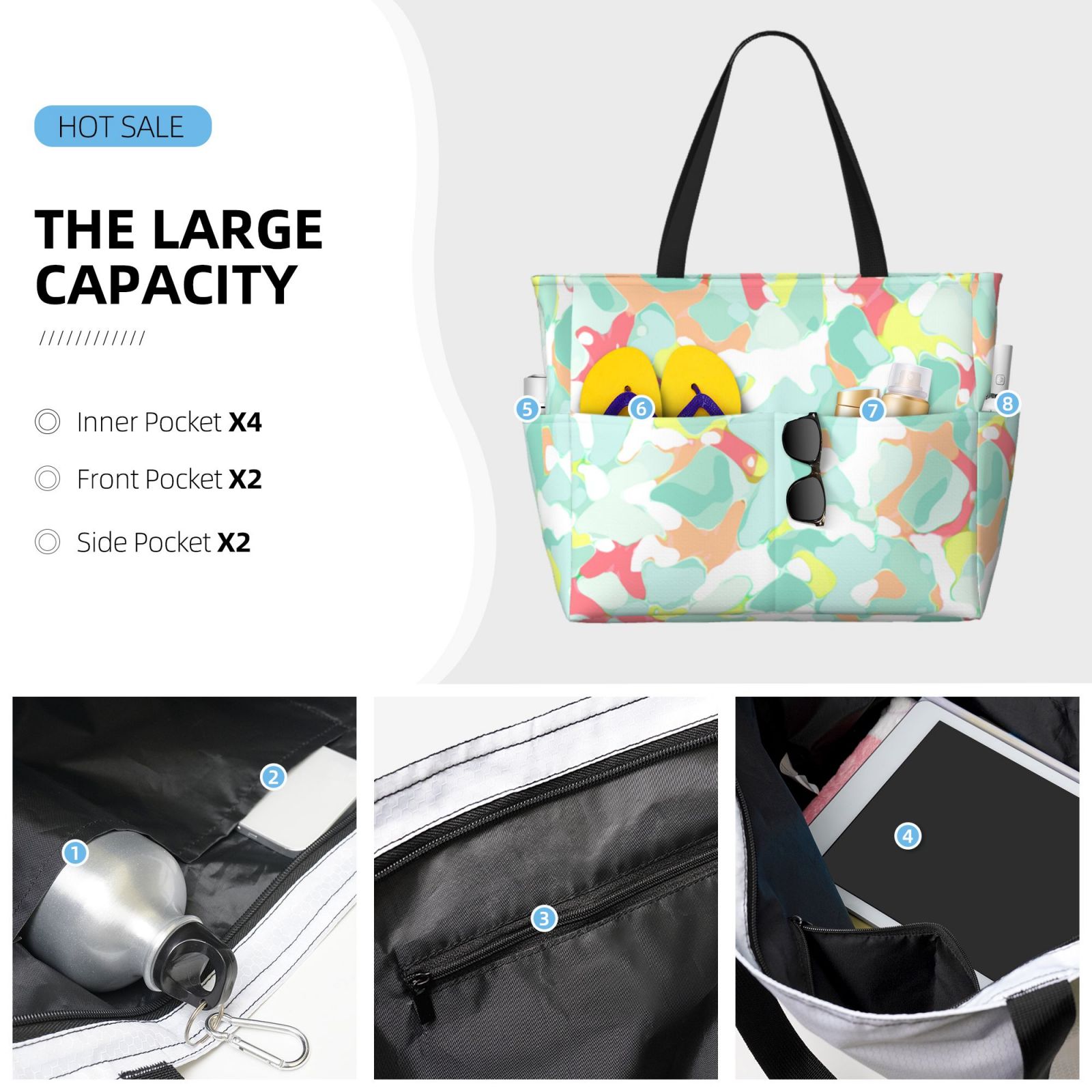 Large Capacity Beach Travel Bag