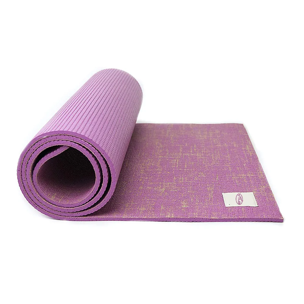 Jute high premium customise pvc 4mm yoga mat with carry strap manufacturer