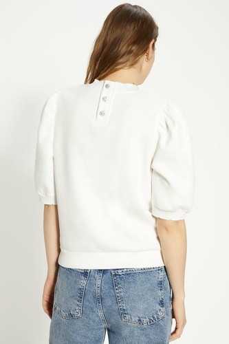 Scallop Short Sleeve Sweatshirt