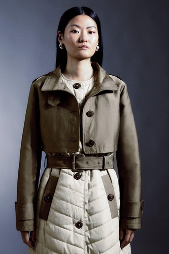 Lightweight Padded Hybrid Trench Coat