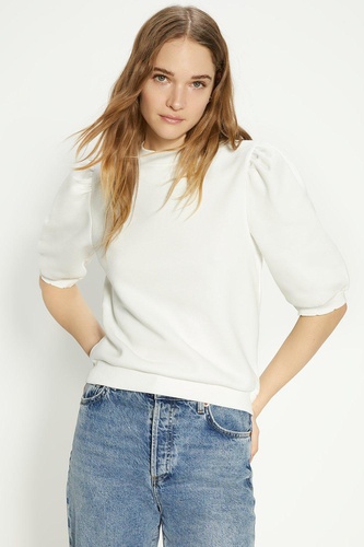 Scallop Short Sleeve Sweatshirt