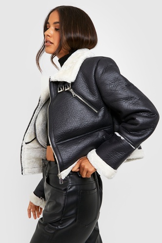 Cropped Aviator Jacket